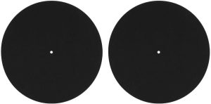 2 pcs 12 inch Turntable Platter Mat Vinyl Record Players Turntable Home Disc Protective Non-Slip Mat Replacement Accessories