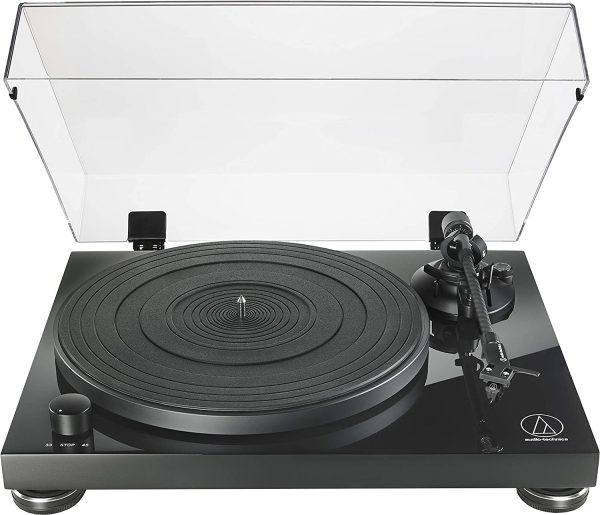 Audio-Technica AT-LPW30TK Fully Manual Belt-Drive Turntable, 2 Speed, Adjustable Dynamic Anti-skate Control