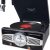 BIGMONAT Record Player Vinyl Turntable,2 Speed Record Player with 2 Built in Stereo Speakers,Portable Record Player for Entertainment and Home Decoration,3.5MM Headphone Jack,Supports RCA Line Out