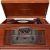 Crosley CR42D-PA Lancaster 3-Speed Turntable with Radio, CD/Cassette Player, Aux-in and Bluetooth, Paprika