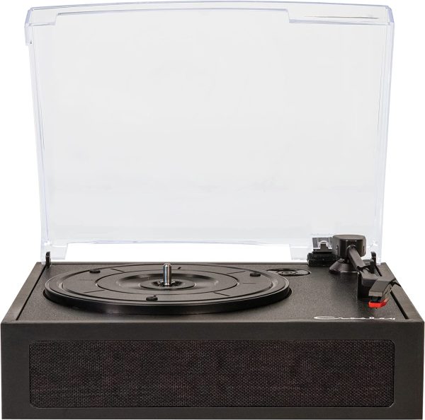 Crosley CR6040A-WH Ryder Vintage Portable Bluetooth 3-Speed Vinyl Record Player Turntable, White