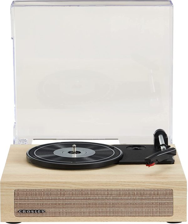 Crosley CR6042A-WA Scout 3-Speed Bluetooth Turntable with Built-in Speakers, Walnut