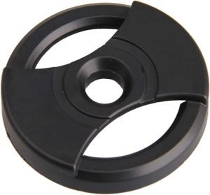 Lovermusic Black 7 Inch 45 RPM ABS Vinyl Record Centre-Hole Adapter for Turntables Record