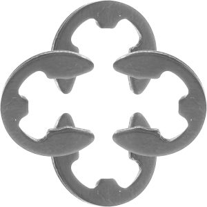 Milisten 4pcs Vinyl Record Turntable Clips Metal E-Clip External Retaining Ring Opening Snap Ring Turntable Circlip Record Player Attachment Adapter for Record Player