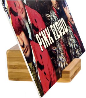 Record-Happy Vinyl Record Holder Stand – Single Album LP Display Perfect to show your Now Playing 12 inch, 7inch Records or CD’s Eco-friendly Bamboo will tastefully exhibit your collection