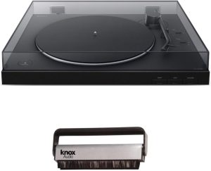 Sony PS-LX310BT Wireless Turntable with Bluetooth Connectivity Bundle with Carbon Fiber Anti-Static Record Brush (2 Items)