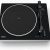Timmit Turntable Vinyl Record Player with Bluetooth Transmitter and USB to PC Recording,Anti-Skate,Belt Transmission,2 Speed,Fabric Dust Cover, Aluminum Alloy Platter-AT3600L(Black)