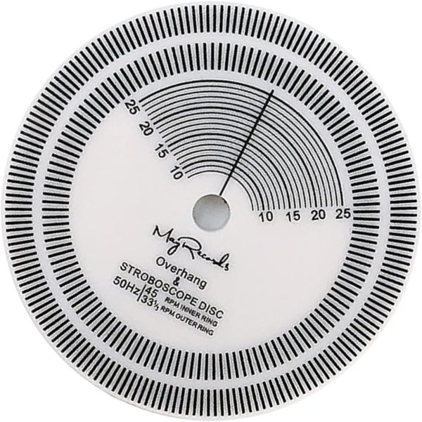 UKCOCO Vinyl Record Player Speed Test Vinyl Record Player Supplies Record Accessories Vinyl Turntable Record Tester Turntables for Vinyl Records Phonograph Needle Adjustment Tool Round CD