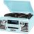 Victrola 50’s Retro Bluetooth Record Player & Multimedia Center with Built-in Speakers – 3-Speed Turntable, CD Player, AM/FM Radio | Vinyl to MP3 Recording | Wireless Music Streaming | Red