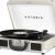 Victrola Re-Spin Sustainable Suitcase Vinyl Record Player, 3-Speed (33 1/3, 45 & 78 RPM), Belt-Driven Bluetooth Turn Table with Built-in Bass Radiator, 3.5mm Headphone Jack, Gray