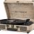 Victrola Vintage 3-Speed Bluetooth Portable Suitcase Record Player with Built-in Speakers | Upgraded Turntable Audio Sound| Includes Extra Stylus | Oatmeal (VSC-550BT-FOT)