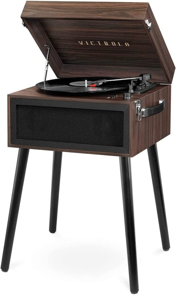 Victrola VTA-75-ESP Liberty 5-in-1 Turntable Music EntertainmentCenter with Bluetooth Wireless FM Radio USB Recorder Wood (Espresso)