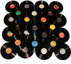 VinylShopUS - Lot of 12" Vinyl Records for Crafts & Decoration Artwork for Party Decor Artist Studio Vintage Look (Lot of 10)