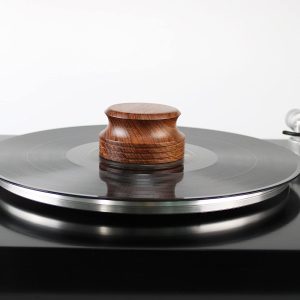 Wooden Vinyl Report Weight Stabilizer, Record Clamp for Vinyl LP Turntable Account Player Disc