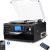 DIGITNOW Bluetooth Record Player Turntable with Stereo Speaker, LP Vinyl to MP3 Converter with CD, Cassette, Radio, Aux in and USB/SD Encoding, Remote Control, Audio Music Player Built in Amplifier