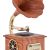 Phonograph Bluetooth Speaker, Aux-in, USB Port for Flash Drive, Vintage Gramophone Turntable for Home Decoration and Festival Gift