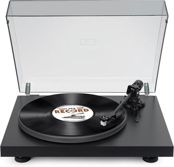 Vinyl Record Player with Bluetooth Output,Belt-Drive Bluetooth Turntable with USB to PC Recording Magnetic Cartridge for Vinyl Records,Vinyl Player Supports Counter Weight,Pitch and 33&45 RPM.