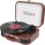VOKSUN Record Player,Built-in Dual Channel Stereo Speakers with New Upgraded Ruby Stylus, 3-Speed Premium Retro Bluetooth Turntable Suitable for Gift Giving, with AM/FM Function.