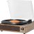 WOCKODER Record Player Turntable with Speakers, Wired, 3-Speed Belt-Driven Vinyl LP Vintage Design for Home Music Vinyl Record Player RCA Out AUX in Headphone Jack