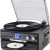 JOPOSTAR 10-in-1 Vinyl Record Player with Bluetooth, 3-Speed Turntable Built-in Stereo Speakers, AM/FM Radio, USB/SD/MMC, CD/Cassette Playback, Aux-in RCA Line-Out