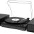 LP&No.1 Bluetooth Vinyl Record Player with External Speakers, 3-Speed Belt-Drive Turntable for Vinyl Albums with Auto Off and Bluetooth Input,Black Wood