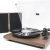 mbeat Bluetooth Hi-Fi Vinyl Turntable Record Player with Bookshelf Speakers, 33/45 RPM, Wireless Streaming, MMC Stylus, Solid Metal Platter, Dust Cover & Adjustable Counterweight and Anti-Skating
