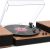 MPK Bluetooth Record Player,Turntable HiFi System with Bookshelf Speakers, 3-Speed Belt-Drive Vinyl Turntable for Vinyl Records with Wireless Playback and Auto-Stop,Walnut Wood