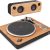 House of Marley Stir It Up Wireless Turntable: Vinyl Record Player with Wireless Bluetooth Connectivity, 2 Speed Belt, Built-in Pre-Amp, and Sustainable Materials