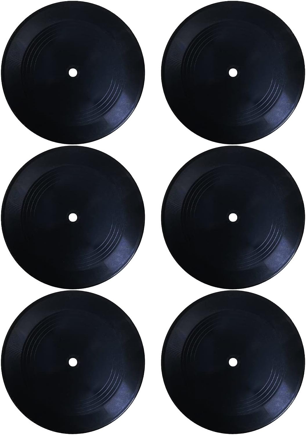 MINI ZOZI 7 inch Blank Vinyl Records Black Fake 30 PCS in 1 PACK for Indie Aesthetic Room Decor or Home Decor on Wall for Bedroom or Living Room Discos Music Studio Hip Hop Decorative