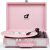 Record Player with Built-in 2 Speakers | Vintage 3-Speed Portable Bluetooth Suitcase Vinyl Player with USB Recording | MP3 Converter | RCA/AUX/Headphone Jacks | Includes Extra Stylus | Turntable Pink