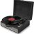 Vinyl Record Player Bluetooth with Built-in Speakers 3 Speed Suitcase Record Player Wireless Turntable, Headphone, AUX-in, RCA Out, USB Playback Portable Player for Entertainment and Home Decoration