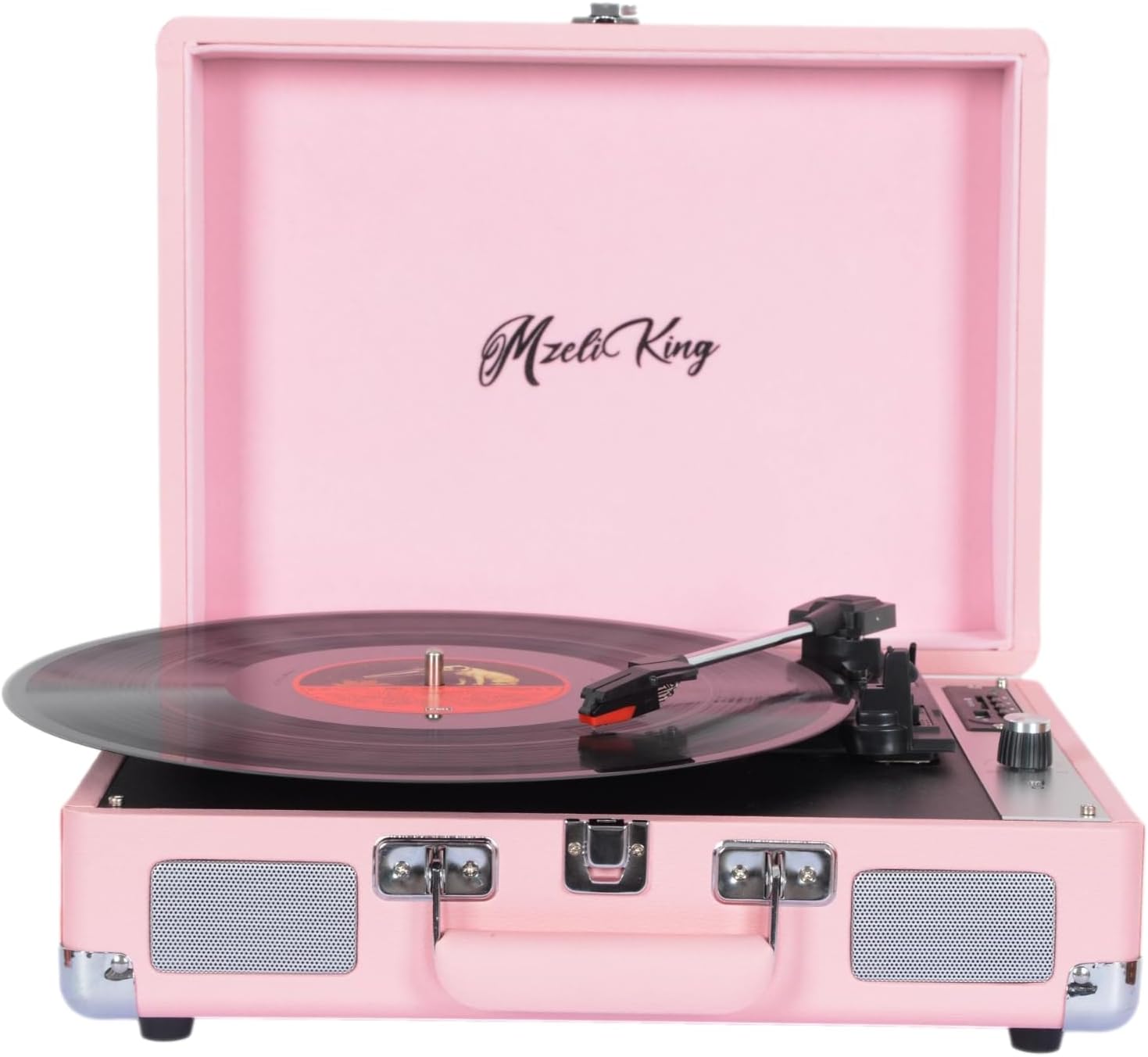 Vinyl Record Player with Builtin Stereo Speakers,Bluetooth Turntable, 3Speed Portable LP Vinyl
