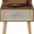 Crosley CR6235A-NA Rohe 3-Speed Bluetooth in/Out Vinyl Record Player Turntable with Built-in Speakers and Detachable Legs, Natural