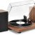 Record Player Turntable with 40W Bookshelf Speakers and Bluetooth Output Input,Vinyl Player with Build in Preamp,AT-3600L Cartridge,USB to PC Recording,Pitch and Counter Weight for Vinyl Records