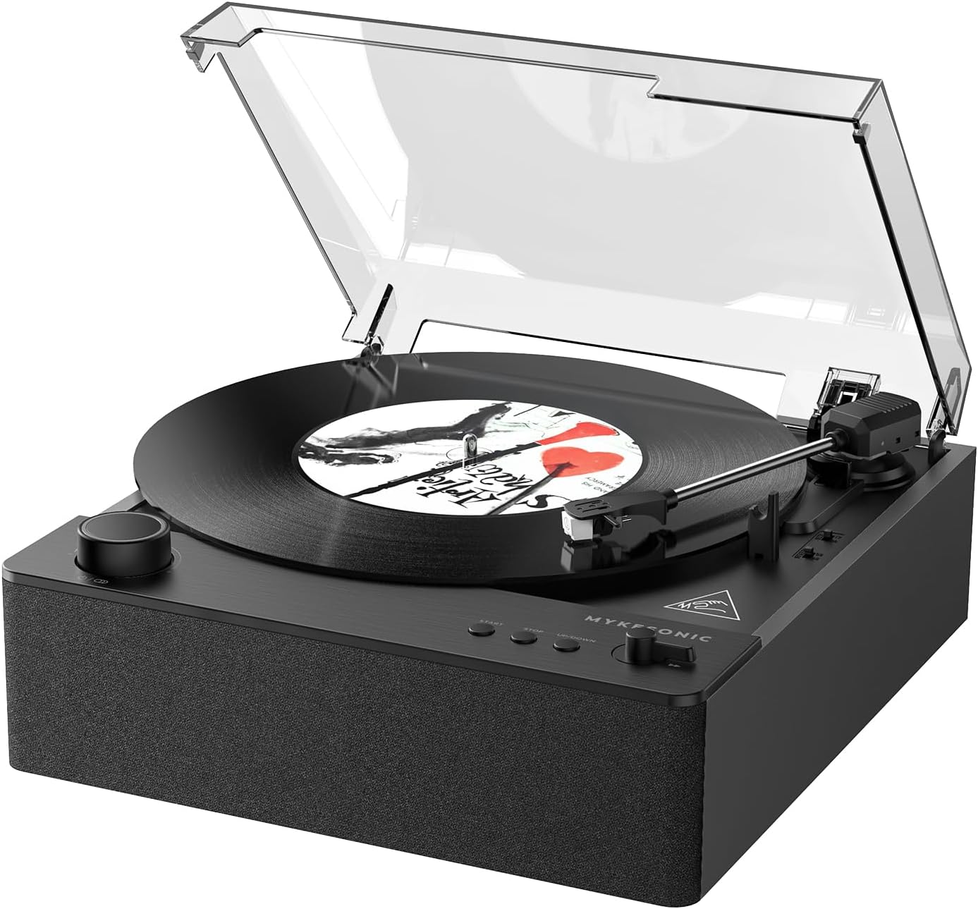 Vertical Vinyl Record Player with Bluetooth