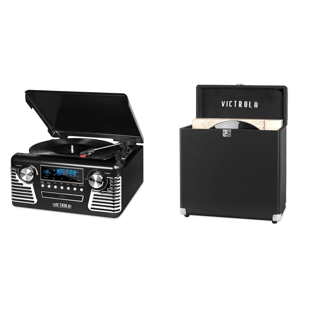 Victrola 50's Retro Bluetooth Record Player & Multimedia Center