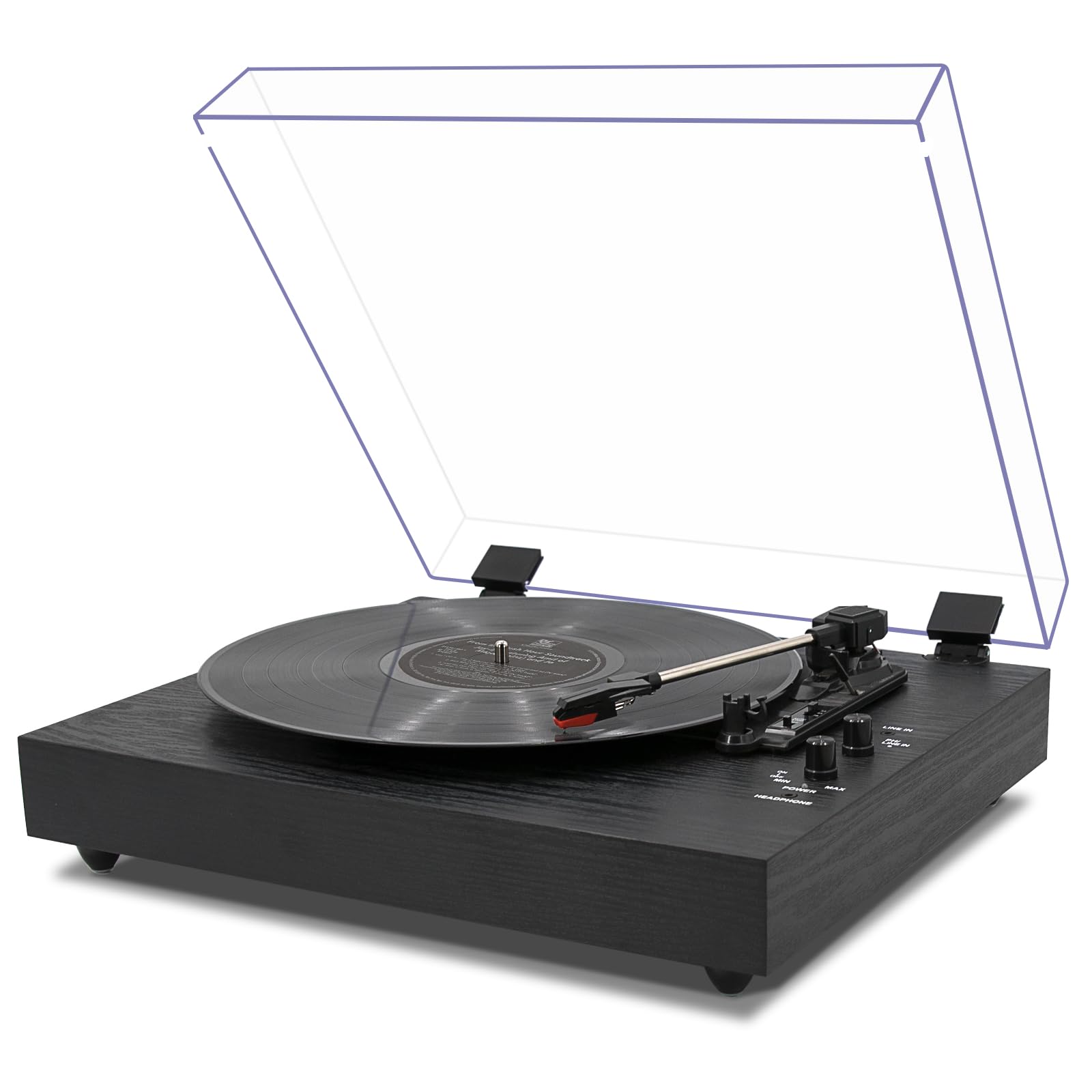 3 speed record player with speakers 2025