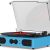 Vinyl Record Player Vintage Turntables with Built-in Stereo Speakers, Bass & Treble Control, 33 45 78 RPM Portable Vinyl LP Player, Support Bluetooth Playback/RCA/AUX/Headphone Jack | Turntable Blue