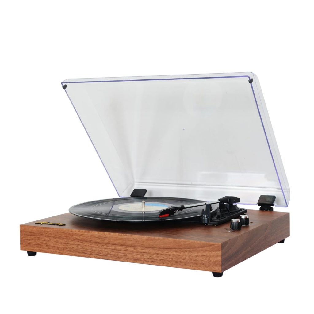 Plug In Speakers For Record Player Vinyl Record Player with Built-in Stereo Speakers, Bluetooth Turntable