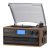 ORCC 10-in-1 Vinyl Turntable Record Player with Bluetooth, Turntable with Built-in Speaker CD Cassette and FM/AM Radio Combo, AUX in RCA Out USB MP3 Recording Headphone Jack, Copmact & Portable