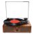 Vinyl Record Player Wireless Turntable with Built-in Speakers and USB Belt-Driven Vintage Phonograph Record Player 3 Speed for Entertainment and Home Decoration