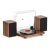 Record Player for Vinyl with Speakers,Bluetooth Turntable with 36W HiFi Stereo Speakers,Wood Vinyl Player with Magnetic Cartridge & Adjustable Counter Weight and Anti-Skating Weight,RCA Output