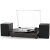 WOCKODER Record Player with Dual Stereo Speakers, Vinyl Record Player with 3 Speed Support Wireless Connection RCA Output Aux in USB Vintage Design Turntable Black