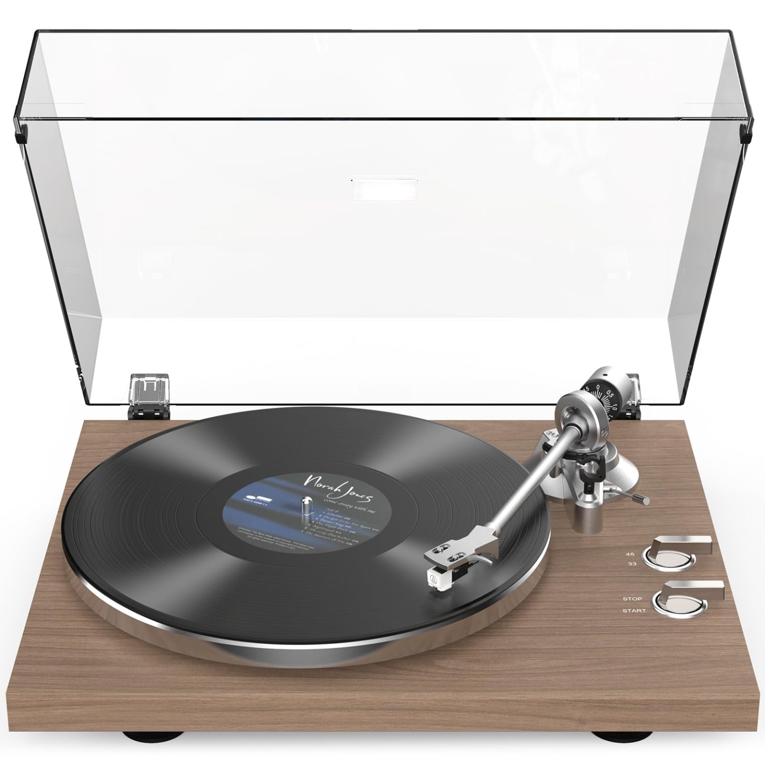 Turntables Belt-Drive Record Player with Wireless Output Connectivity ...