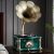 HZLSBL Vintage Gramophone with Bluetooth Output Vintage Record Players Retro Gramophone Turntables for 7″ 9″ 12″ Vinyl Records 3 Speed, Hi-Fi, Handcrafted by Pure Oak (Walnut)