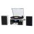 Jorlai 10 in 1 Vinyl Record Player Bluetooth Vintage Turntable 3-Speed with AM/FM Radio, 2 Separate Stereo Speakers, CD/Cassette Player, USB SD Player, Encoding RCA Outputs 3.5mm Aux in