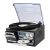 PAREIKO 9 in 1 Vinyl 3 Speed Record Player with Bluetooth Turntable for Vinyl with Built-in Speakers USB Playback CD Cassette FM AM Raido Aux in RCA Out Vintage