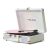 Watercolor Vinyl Record Player with Treble & Bass Control, Vintage 3-Speed Bluetooth Suitcase Portable Turntables with Built-in Speakers, 33 45 78 RPM LP Player Support RCA/AUX/Headphone Jack, Green