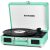 Vinyl Record Player Bluetooth Vintage 3-Speed Portable Suitcase Turntables with Built-in Speakers LP Player Support RCA Output and Headphone Output