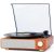 Vinyl Record Player Turntable,Built-in Bluetooth & 2 Stereo Speakers,Vinyl Record Player 3 Speed 3 Size Turntables for Vinyl Records,Headphone,Auto Stop,RCA Line Portable Record Player Yellow